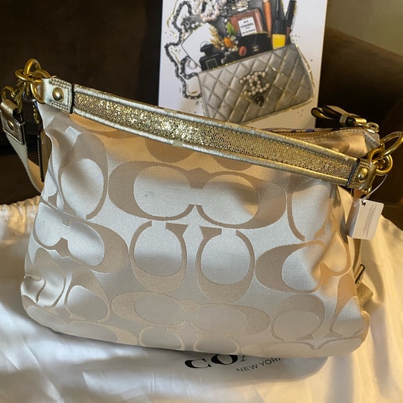 💎NWT Coach Daisy Applique Hobo Bag Multicolor - Picture 9 of 13